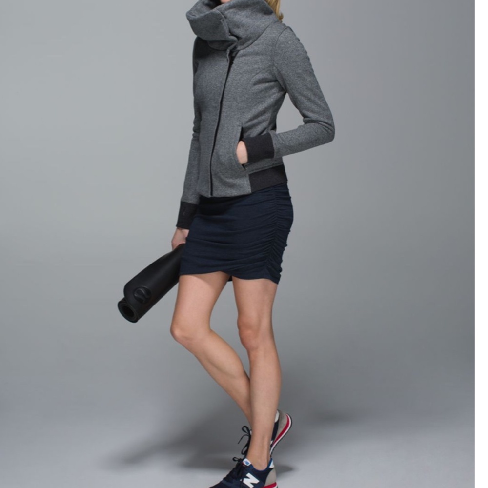 Lululemon Karmacollected Specled Black Zip Snap Jacket - Picture 4 of 15